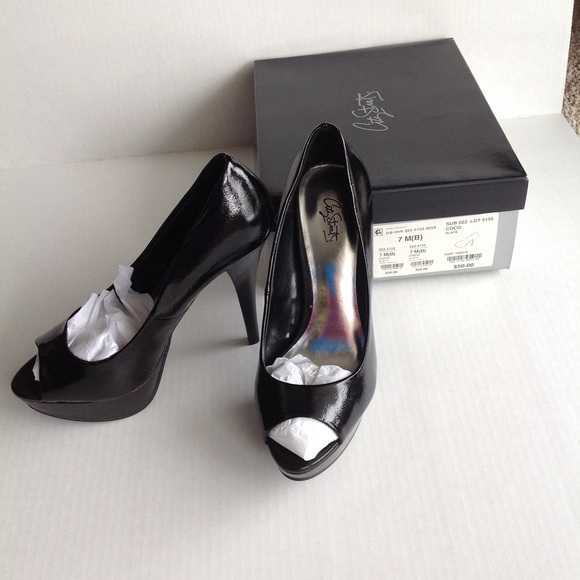Peep Toe Patent Heels - Picture 1 of 4